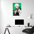 Sanemi Shinazugawa Demon Slayer Wall Art Metal Posters | Premium, Waterproof & Magnet-Mounted Art