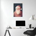 Santa Clause Artwork Metal Wall Posters | Premium, Waterproof & Magnet-Mounted Art