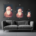 Santa Clause Artwork Metal Wall Posters | Premium, Waterproof & Magnet-Mounted Art