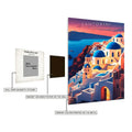 Santorini Greece Art Metal Posters | Premium, Waterproof & Magnet-Mounted Art
