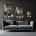 Sarcastic Wall  Metal Wall Posters | Premium, Waterproof & Magnet-Mounted Art