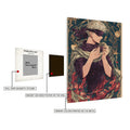 Satoru Gojo Illustration Metal Posters | Premium, Waterproof & Magnet-Mounted Art