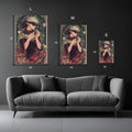 Satoru Gojo Illustration Metal Posters | Premium, Waterproof & Magnet-Mounted Art