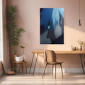 Satoru Gojo Blue Eye Metal Wall Posters | Premium, Waterproof & Magnet-Mounted Art