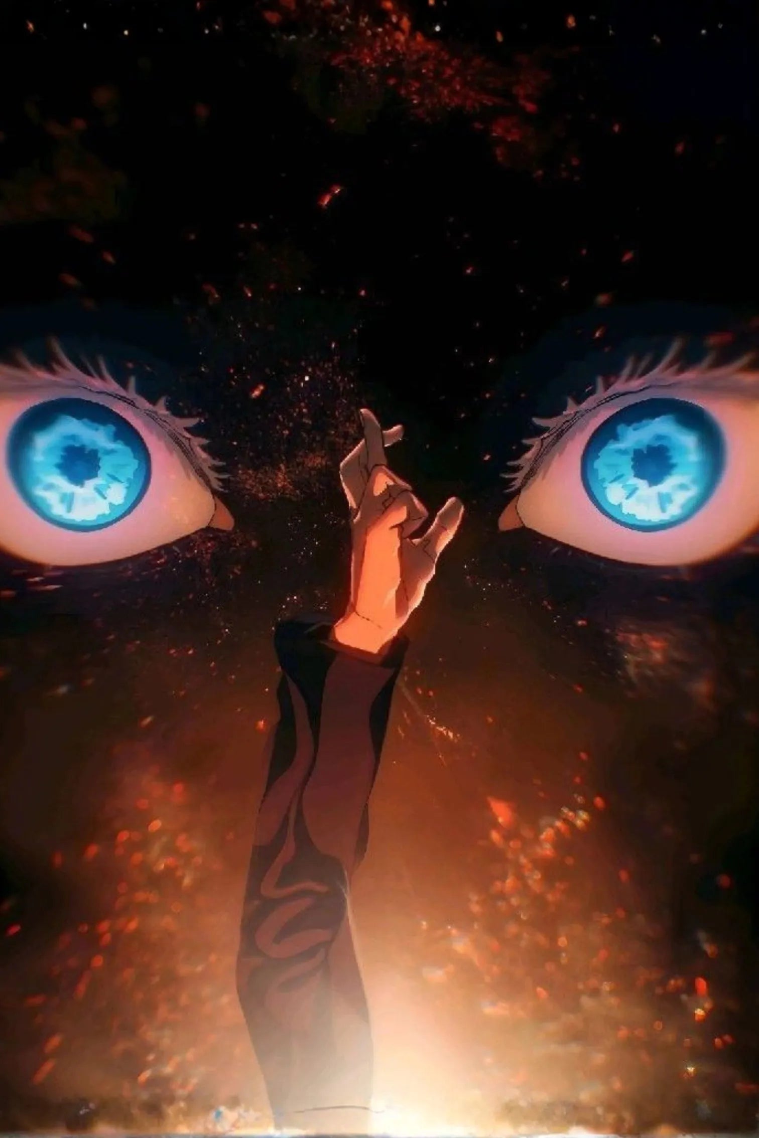 Satoru Gojo Domain Metal Wall Posters | Premium, Waterproof & Magnet-Mounted Art