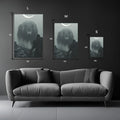 Scary Wolf Scene Metal Wall Posters | Premium, Waterproof & Magnet-Mounted Art