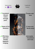 Scorpion Mortal Combat modern style Metal Posters | Premium, Waterproof & Magnet-Mounted Art