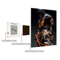 Scorpion Mortal Combat modern style Metal Posters | Premium, Waterproof & Magnet-Mounted Art