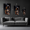 Scorpion Mortal Combat modern style Metal Posters | Premium, Waterproof & Magnet-Mounted Art