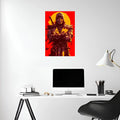 Scorpion Mortal Kombat Metal Wall Posters | Premium, Waterproof & Magnet-Mounted Art