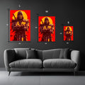 Scorpion Mortal Kombat Metal Wall Posters | Premium, Waterproof & Magnet-Mounted Art