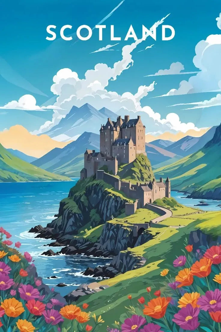 Scotland Art Metal Posters | Premium, Waterproof & Magnet-Mounted Art
