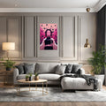 Shinobu Kocho Demon Slayer Modern Metal Posters | Premium, Waterproof & Magnet-Mounted Art