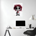 Silent Scary Doll Face Metal Posters | Premium, Waterproof & Magnet-Mounted Art