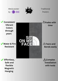Sit on my Face Funny Metal Posters | Premium, Waterproof & Magnet-Mounted Art