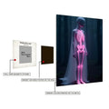 Skeleton Girl in Forest Metal Wall Posters | Premium, Waterproof & Magnet-Mounted Art