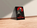 Skeleton Stay Postive Wall  Metal Posters | Premium, Waterproof & Magnet-Mounted Art