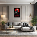 Skeleton Stay Postive Wall  Metal Posters | Premium, Waterproof & Magnet-Mounted Art