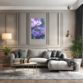Skeleton resting in Violet Gardens | Premium, Waterproof & Magnet-Mounted Art