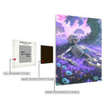 Skeleton resting in Violet Gardens | Premium, Waterproof & Magnet-Mounted Art