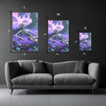 Skeleton resting in Violet Gardens | Premium, Waterproof & Magnet-Mounted Art