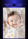 Smiling Baby Metal Wall Posters | Premium, Waterproof & Magnet-Mounted Art
