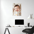 Smiling Baby Metal Wall Posters | Premium, Waterproof & Magnet-Mounted Art