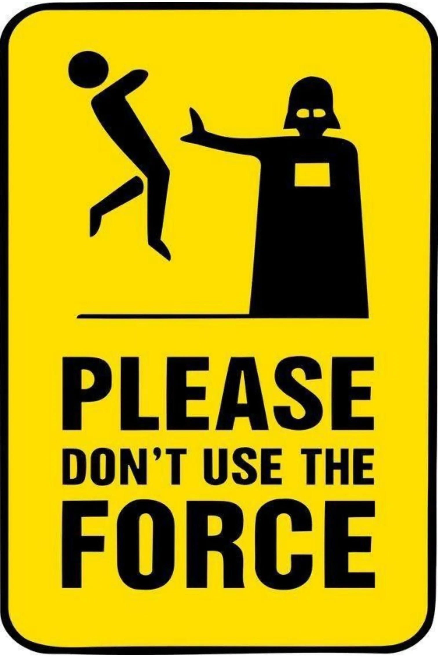 Star Wars Funny Metal Wall Posters | Premium, Waterproof & Magnet-Mounted Art