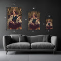 Sukuna Illustration Metal Posters | Premium, Waterproof & Magnet-Mounted Art