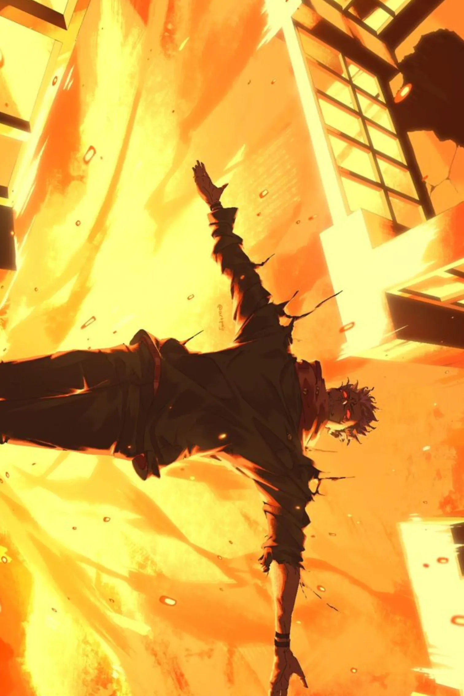 Sukuna pose vs Jogo in shibuya Metal Posters | Premium, Waterproof & Magnet-Mounted Art