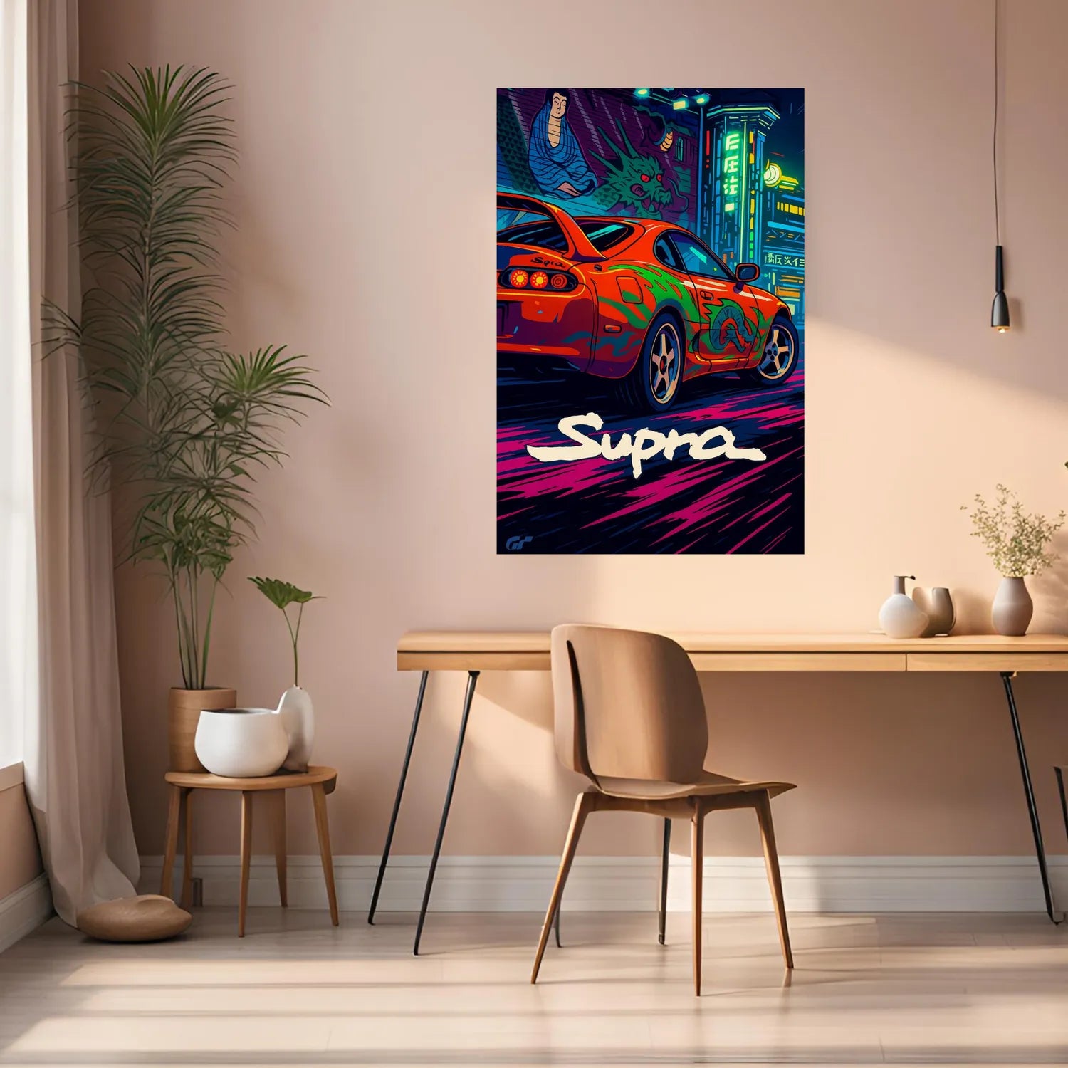 Supra Comic Style Metal Posters | Premium, Waterproof & Magnet-Mounted Art