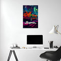 Supra Comic Style Metal Posters | Premium, Waterproof & Magnet-Mounted Art