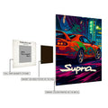 Supra Comic Style Metal Posters | Premium, Waterproof & Magnet-Mounted Art