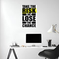 Take the risk Metal Posters | Premium, Waterproof & Magnet-Mounted Art
