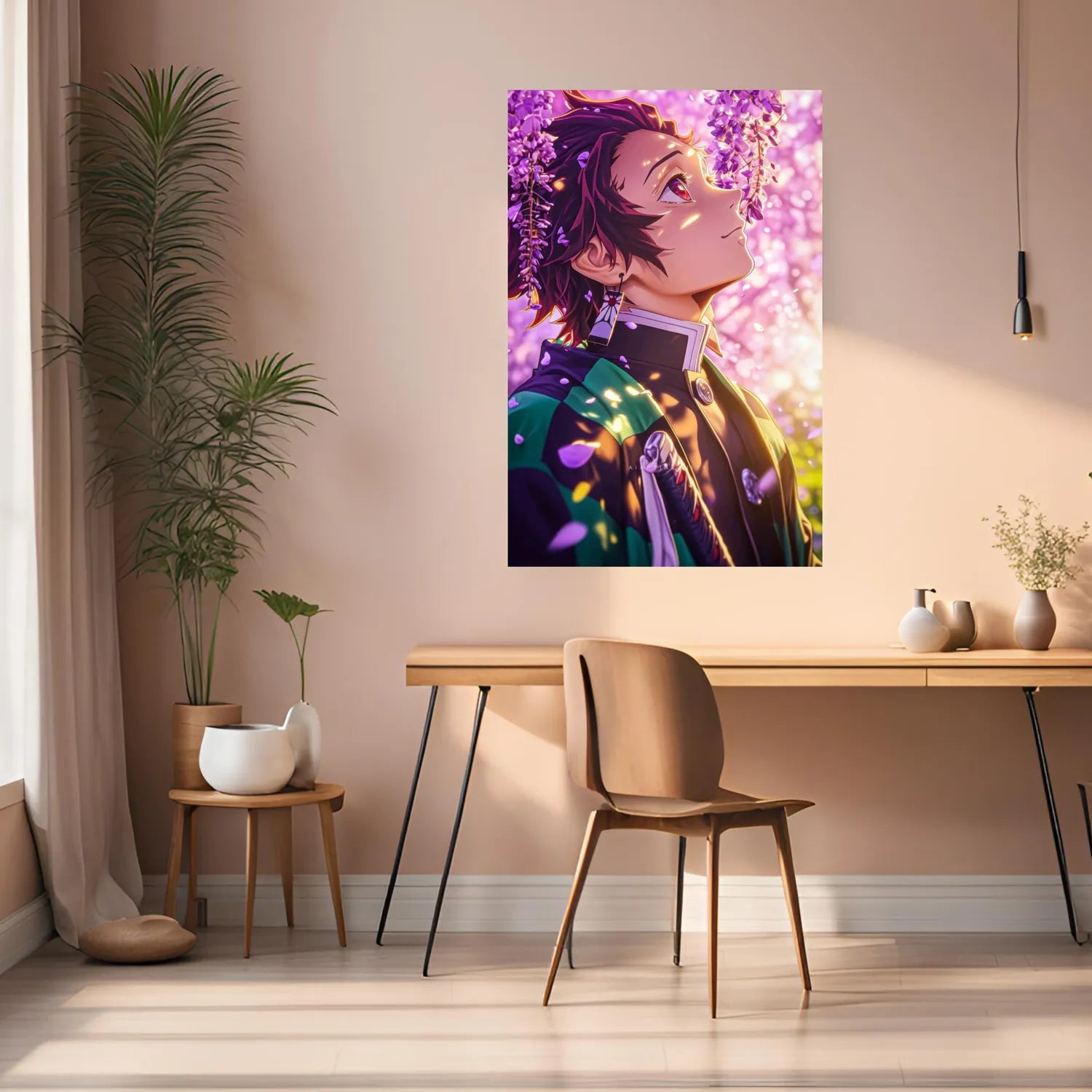 Tanjiro Cute Demon Slayer Metal Posters | Premium, Waterproof & Magnet-Mounted Art