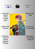Tanjiro Demon Slayer Metal Posters | Premium, Waterproof & Magnet-Mounted Art