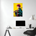 Tanjiro Demon Slayer Metal Posters | Premium, Waterproof & Magnet-Mounted Art