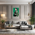 Tanjiro Demon Slayer without word Metal Posters | Premium, Waterproof & Magnet-Mounted Art