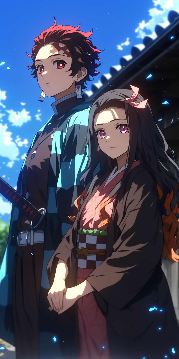 Tanjiro and Nezuko Demon Slayer Metal Posters | Premium, Waterproof & Magnet-Mounted Art