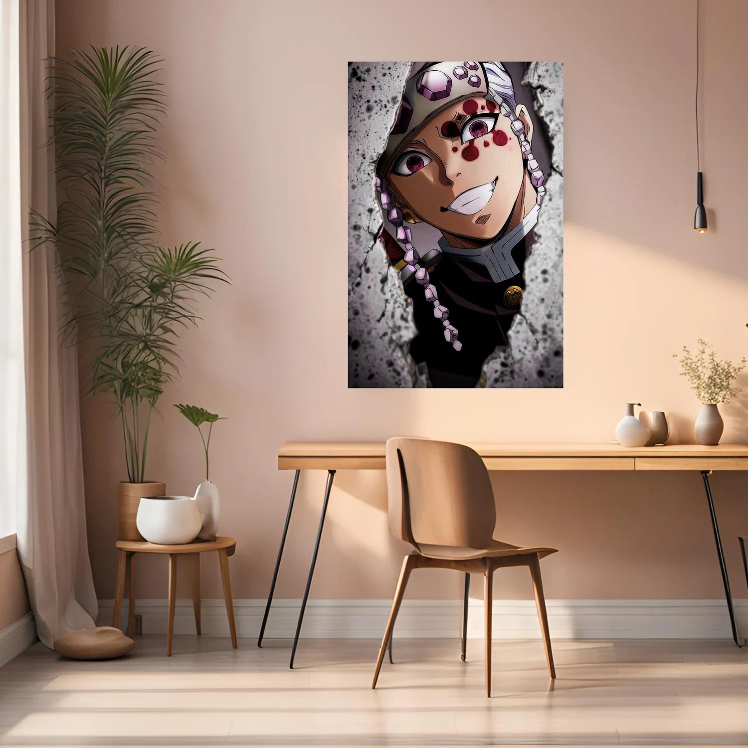 Tengen Demon Slayer Modern Metal Posters | Premium, Waterproof & Magnet-Mounted Art