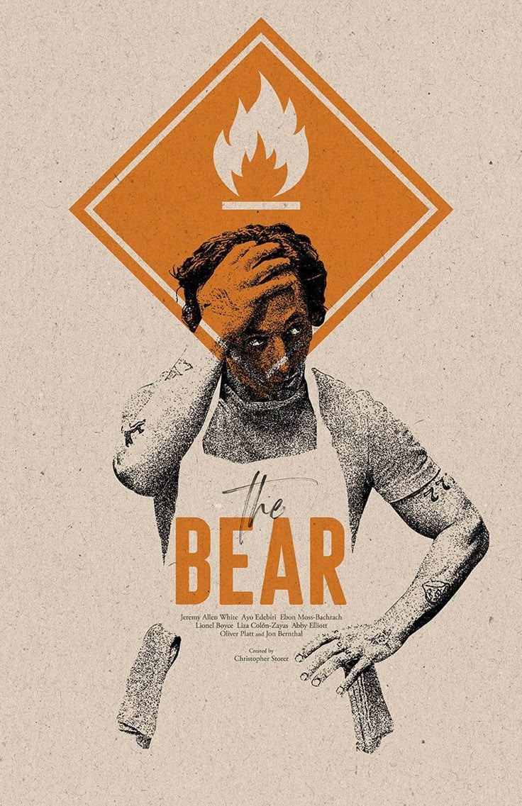 The Bear artwork Cover Metal Posters | Premium, Waterproof & Magnet-Mounted Art