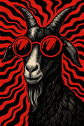 The Cool Goat Metal Posters | Premium, Waterproof & Magnet-Mounted Art