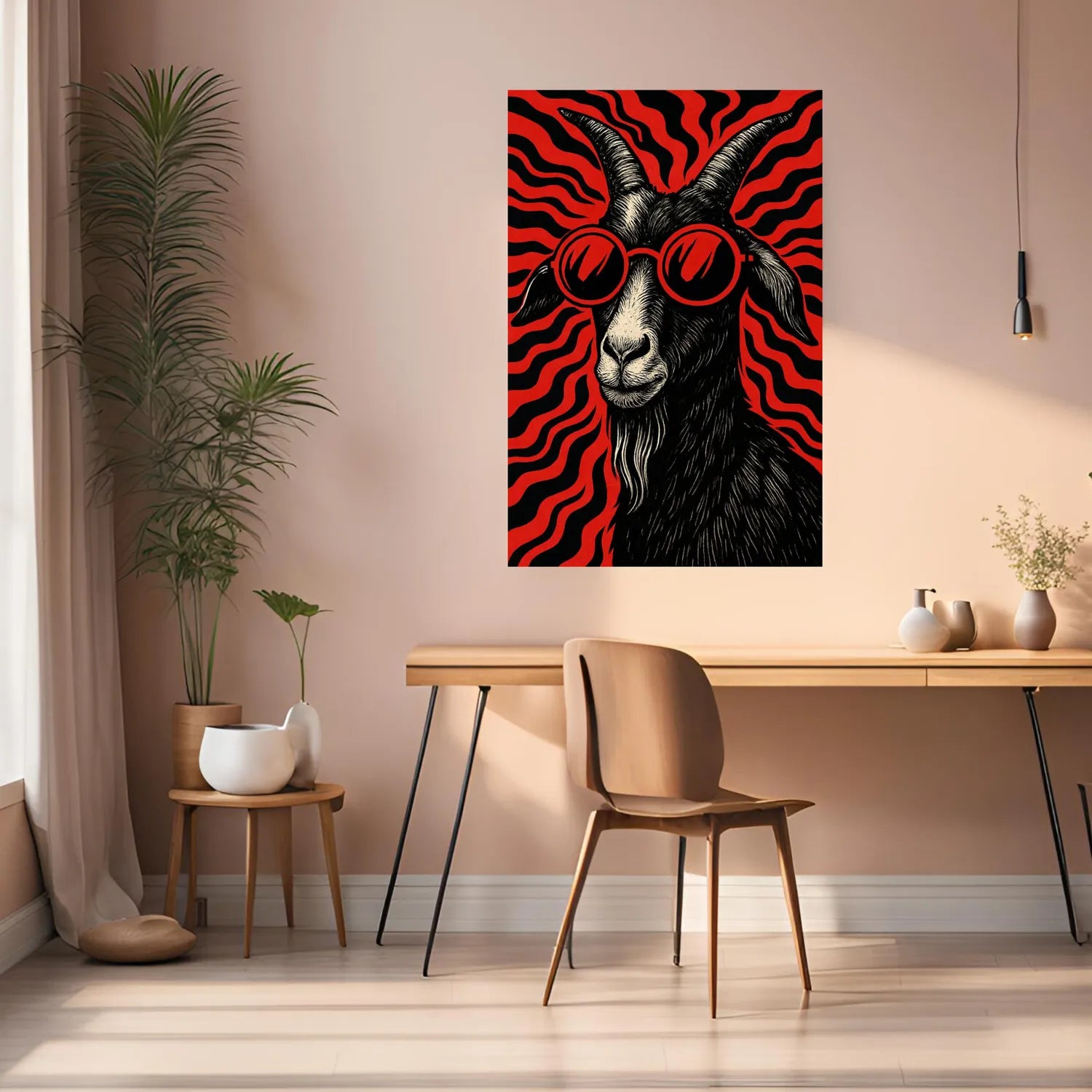 The Cool Goat Metal Posters | Premium, Waterproof & Magnet-Mounted Art