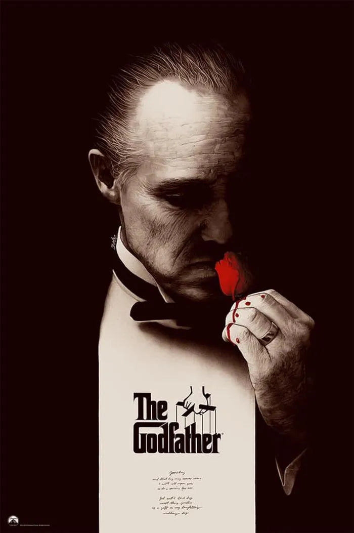 The Godfather Movie Metal Posters | Premium, Waterproof & Magnet-Mounted Art