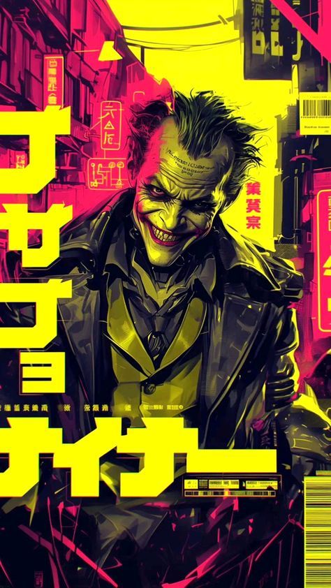 The Joker Japanese Metal Posters | Premium, Waterproof & Magnet-Mounted Art