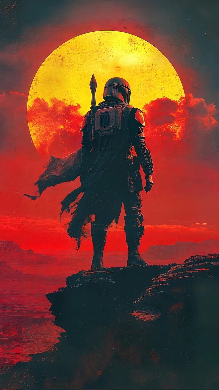 The Mandalorian art metal posters | Premium, Waterproof & Magnet-Mounted Art