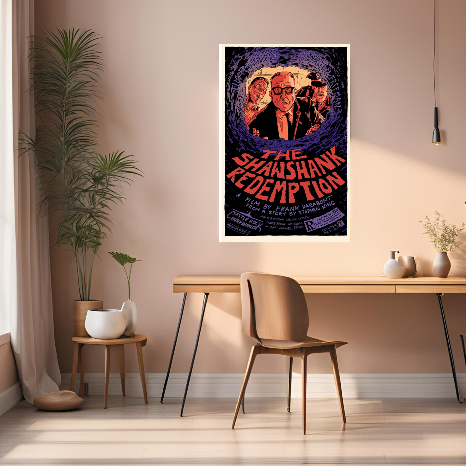 The Shawshank redemption Metal Wall Posters | Premium, Waterproof & Magnet-Mounted Art