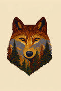 The Wild within the Wolf Metal Wall Posters | Premium, Waterproof & Magnet-Mounted Art