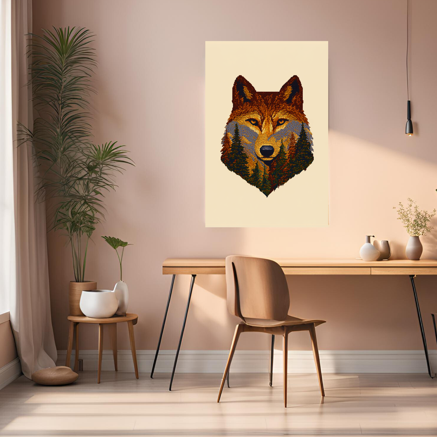The Wild within the Wolf Metal Wall Posters | Premium, Waterproof & Magnet-Mounted Art