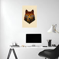 The Wild within the Wolf Metal Wall Posters | Premium, Waterproof & Magnet-Mounted Art